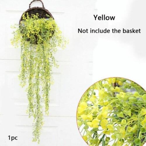 Artificial Plastic Ivy Leaf Garland Plants Vine Foliage Flowers Hanging Basket Home Outdoor Garden Decor