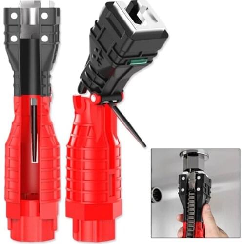 18 in 1 Faucet Sink Wrench Foldable Double End Basin Bottom Installer Plumbing Bathroom Toilet Water Pipe Repair Hand Tool