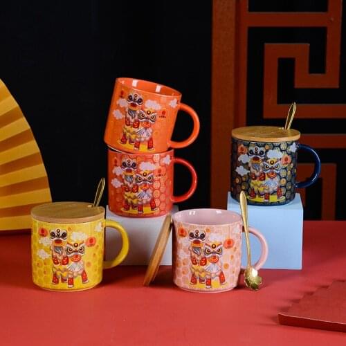 Cafe ,tazas Style Coffee Mugs, Original Mugs Present Creative, Chinese Painting Gobelet Thermo Tea Cup