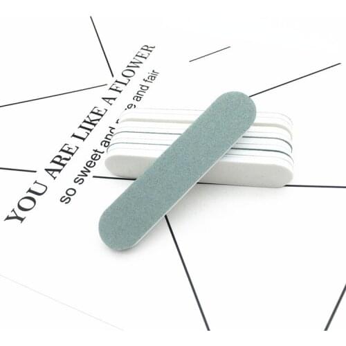 10pcs Mini Round Head Sandpaper Nail File Sponge Nail Sanding Polish gel nails Manicure Buffer Pedicure Nail Tools