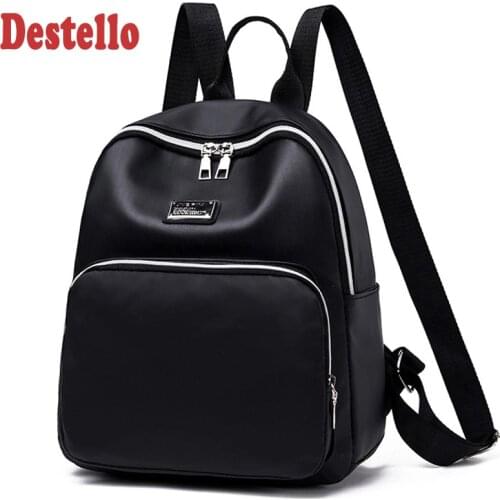Fashion New Design Waterproof Backpack for Girls Travel School Bag for Girls Outdoor Backpack Woman Mini Backpack Black Mochila