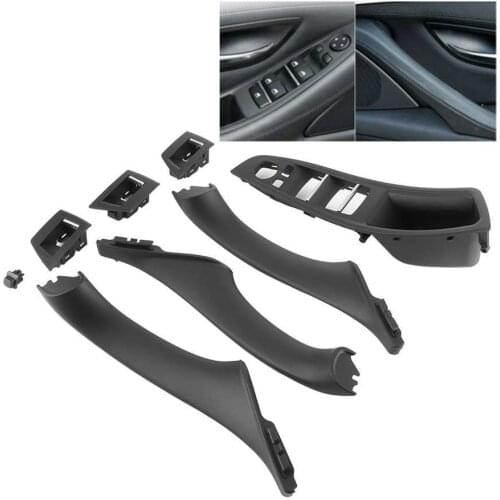 Window Switch Armrest Panel Interior Door Handle Cover Kit 51417225875 Fit for 5 Seriess F10 F11 2010- LHD
