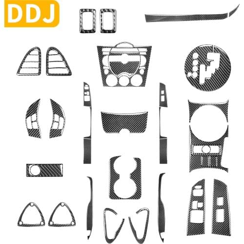 For Mazda RX-8 RX8 SE3P JM1FE Gear Shifter Steering Wheel Reading Light Door Handle Window Lift Button Carbon Fiber Accessories