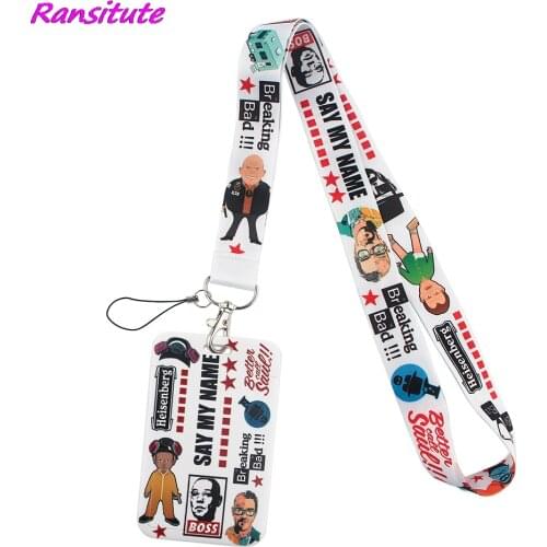 Ransitute R1761 TV Show Breaking Bad Bank Credit Card Holder Bus ID Name Work Card Holder For Student Card Cover Business Card