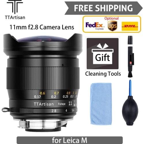 TTartisan 11mm f2.8 Fisheye Camera Lens Full Frame for Leica M M2,M3,M4,M5,M6,M7,M8,M9,M9P,M10,M262,M240,M240P Free Shipping