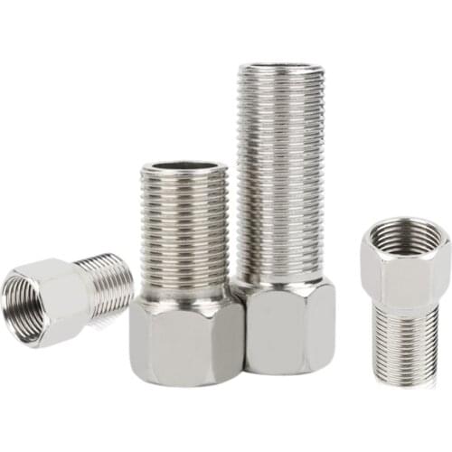 DN 15 DN20 DN25 Stainless Steel 304/201Thread Extension Adapter 1/4 Male To 1/2 Female Pipes Aquarium Accessories