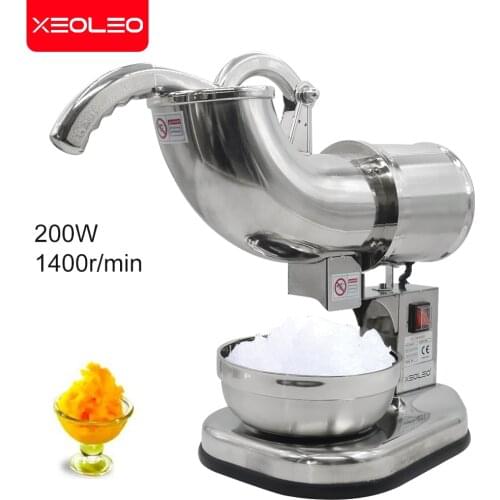 XEOLEO Bubble Tea Shop stainless steel ice crusher Commercial High Quality Ice Crushers stainless steel 200W 220v