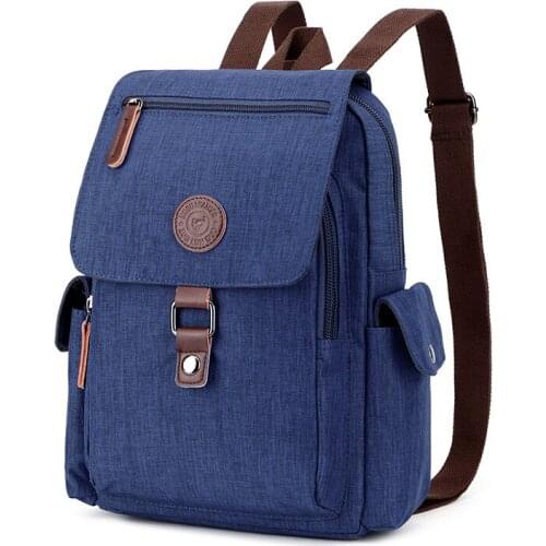 Z.L.D. New waterproof material ladies backpack multi-function vintage canvas backpack fashion casual youth student bag Mochila