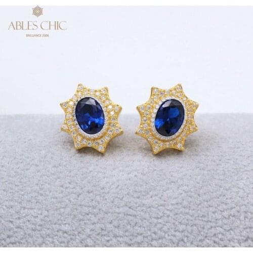 925 Sterling Silver Solatiare Sapphire CZ Earrings Renaissance Emerald Ruby Star Earring Party Wedding Fine Jewelry C11E4S25471