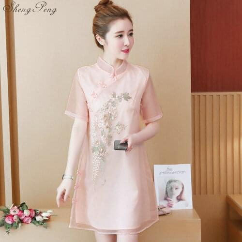 2019 summer long cheongsam dress modern qipao dress sexy chinese dresses chinese traditional dress vestido oriental qipao Q736