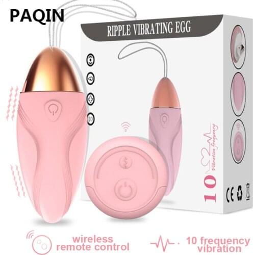 Wireless Remote Control 10 Speeds Vibrating Egg Female Invisble Wearable G spot Clitoris Stimulator Massage Sex Toys for Woman