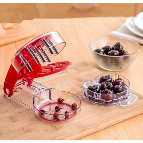 1PC Cherry Pitter Stone Remover Seed Separator Remove Cherry Bones Fruit Corer Olive Pits Fruit Tools Kitchen Gadgets OK 0505