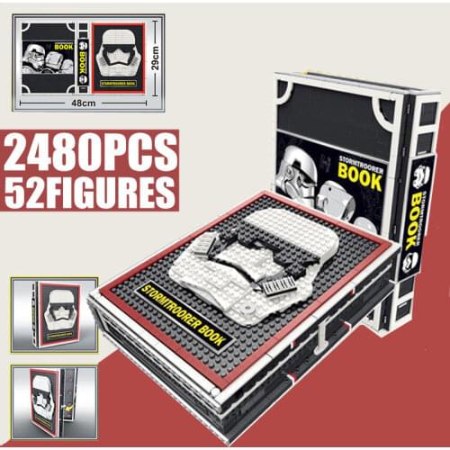 2480PCS 52 Stormtrooper Star Space Wars The Bad Batch Figures Collection Book Edition Model Building Blocks Bricks Kid Gift Toy