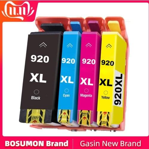Bosumon 4Pack 920XL Compatible Ink Cartridge Replacement For HP 920 XL Officejet 6000 6500 6500 6500A 7000 7500 7500A printers