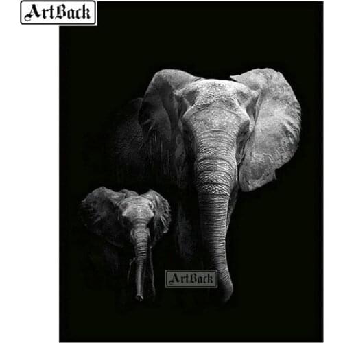 5d, diamond painting elephant, animal, tiger, full square, round, diamond embroidery, 3d diy, diamond mosaic gorilla 40x50cm
