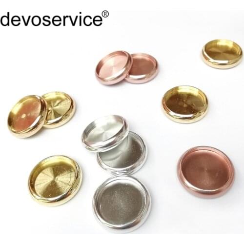 6Pcs Aluminum Binding Ring Disc 24mm Outer Diameter Loose Ring Circa Roll Mushroom Hole Inner Books Office Accessories Supplies