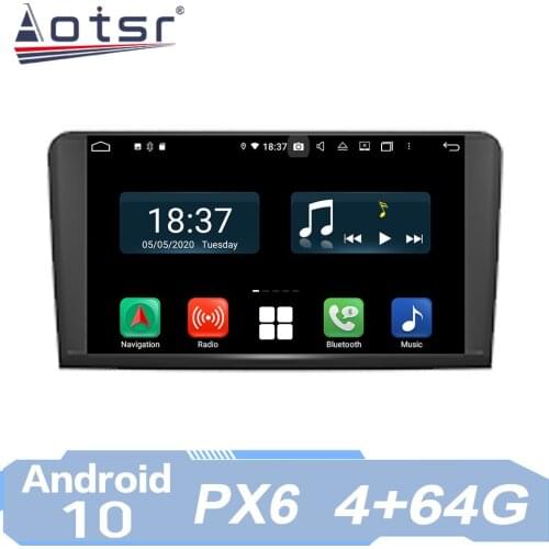 AOTSR Car Radio Auto Android 10 For Mercedes Benz ML CLASS ML300 ML350 ML450 ML500 W164 2005 - 2012 GPS Navi Multimedia Player