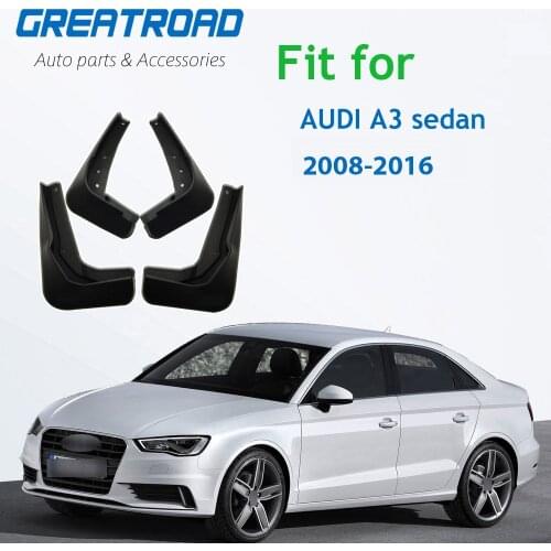 Front Rear Mud Flaps for AUDI A3 sedan 2008-2016 Splash Guards Fender Mudflaps Mudguards Car Accessories 2009 10 11 12 13 14 15