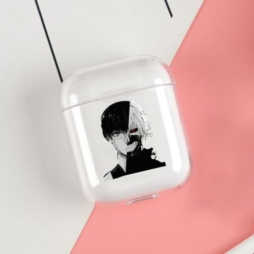 Ken Kaneki Tokyo Ghoul Anime Cases For Apple AirPods 1 2 Case Clear Wireless Bluetooth Earphone Case Protective Shell