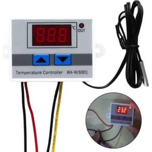 12V Digital LED Temperature Controller Thermostat Switch Waterproof Probe Wire Connect High Sensitivity Temperature Sensor