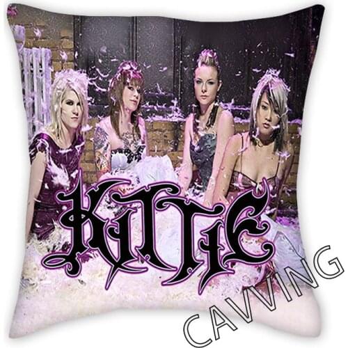 Kittie Band 3D Printed Polyester Decorative Pillowcases Throw Pillow Cover Square Zipper Pillow Cases Fans Gifts