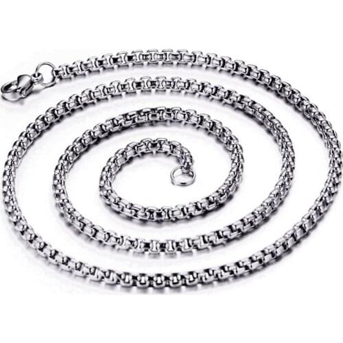 Long Necklace Statement Necklace for Men/Women Steel-color for Chain DIY Pendant