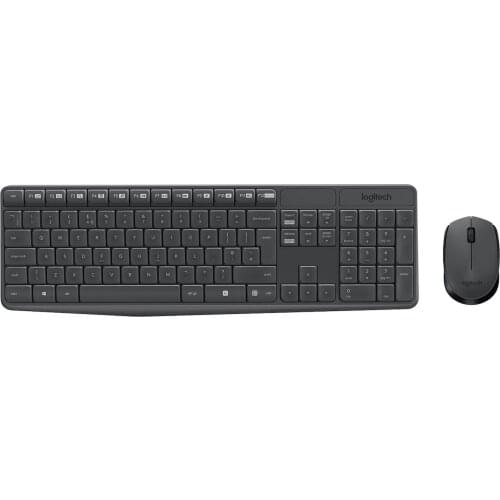 HERSEYSTORE Logitech MK235 Wireless Keyboard & Mouse Set-Gray