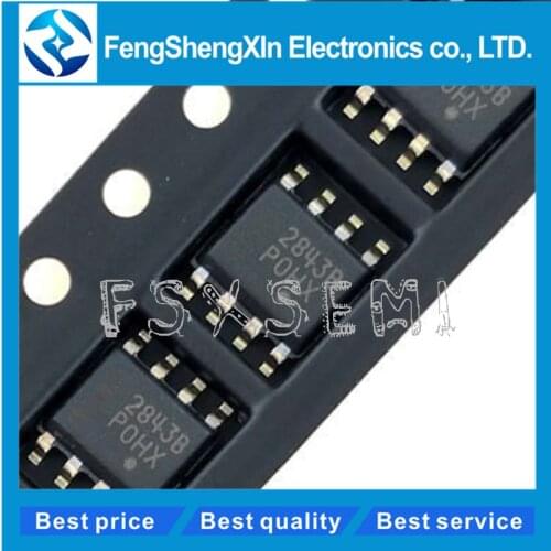 10pcs/lot UC2843 2843B UC2843B UC2843BD1R2G SOP-8 High Performance Current Mode Controllers