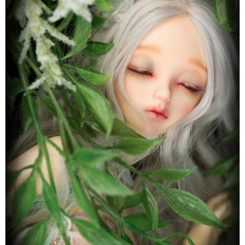 Newest Arrival 1/4 Bjd Doll Fashion Eva Silicone Resin Close Eyes With Makeup For Baby Girl Birthday Christmas Gift Present