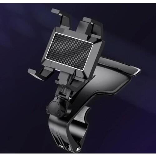 Multifunctional Universal Car Mobile Phone Bracket 360 Degree Rotating GPS Rear View Mirror Sunshade Baffle Phone Holder