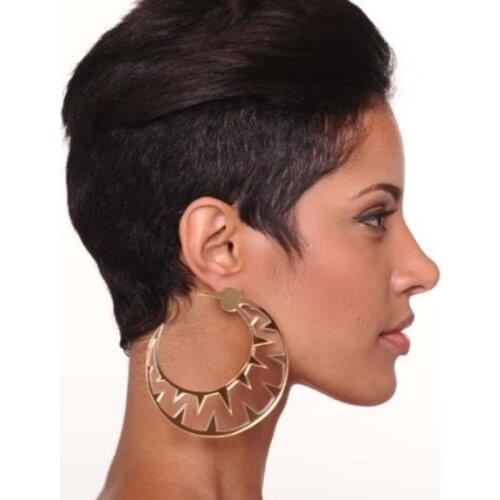 Fashion Gold color large Crescent Moon Drop Earrings For Women Unique Transparent Specular Acrylic Big Earring Jewelry E18135