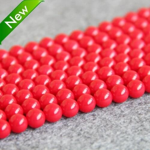 Fashion and 8-14mm Red Shell pearl beads Seashell DIY gift for women girl loose beads Jewelry making design 15inch