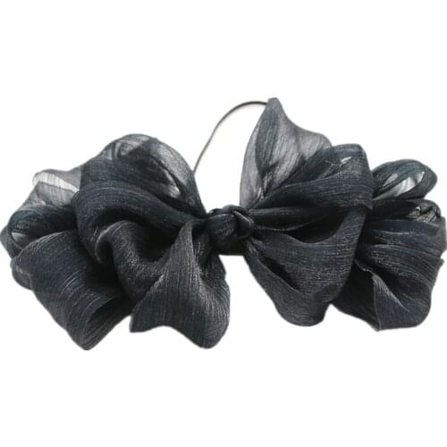 2021 NEW SPRING SUMMER STYLE fashion tull double layor bow elastic band fashion hairband 35-43cm