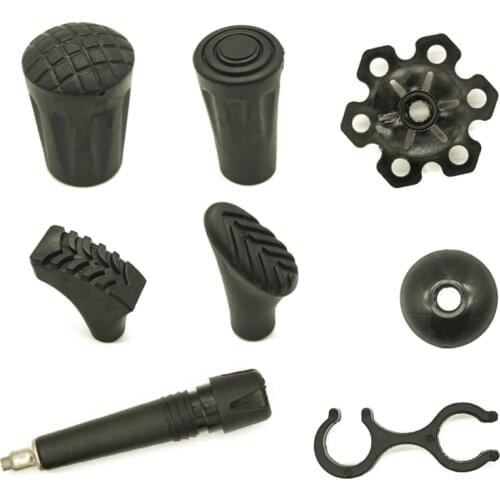 2Pcs/lot Hiking Multi Purpose Replaceable Mountaineering Walking Stick Alpenstock Tip Head Mudguard Mud Dragging Accessories