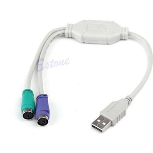 USB Male To PS/2 PS2 Female Converter Adapter Converter Cable Cord Keyboard