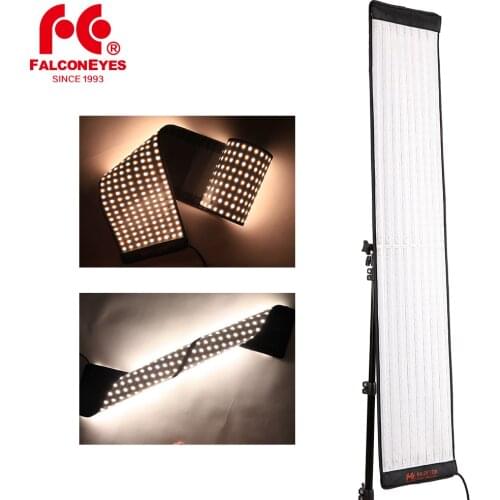 Falcon Eyes 100W RX-29TDX Portable LED Photo Video Light Lamp 504pcs Flexible Square Rollable Cloth Studio Video Lighting Panel