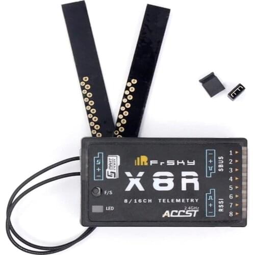 FrSky X8R 2.4G 16CH SBUS Receiver Antenna Smart Port Full Duplex Telemetry for Taranis X9D Jumper T16 T18 RC Drone Quadcopter