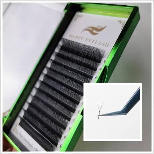 Y Shape Volume Eyelash Extension 8-15 Mixed Length Individual YY False Eyelashes W Weave Lashes Easy Graft Faux Mink Eyelash