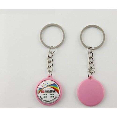 DIY personalized 25MM color key chain keychain small creative gift one color 100 sets