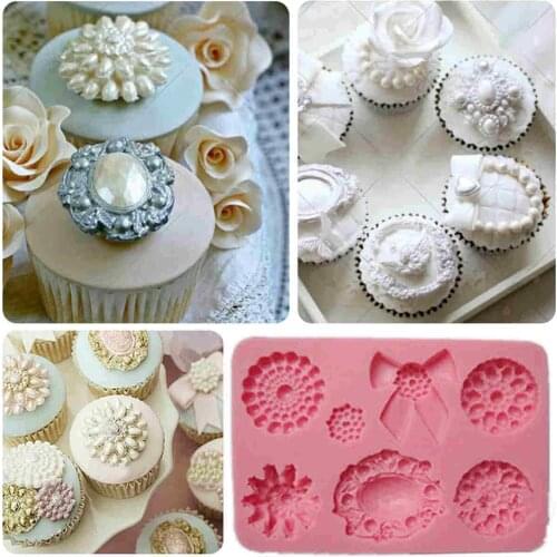 DIY Silicone Mold cake decorating tools confeitaria moldes Brooch Jewelry Bowknot Mould Baking Mold