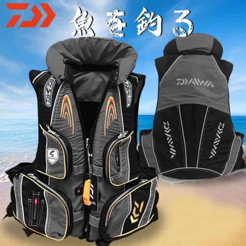 2020 Caution Reflected Light Fishing Life Vest Summer Multi-function Life Jacket DAWA High Buoyancy 120 kg Outdoors Life Jacket