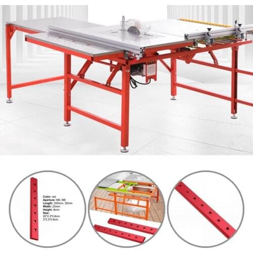 High Strength Durable M6/M8 T-Track Jig Fixture Miter Slot Multipurpose Miter Bar Slider Smooth Surface for Woodworking