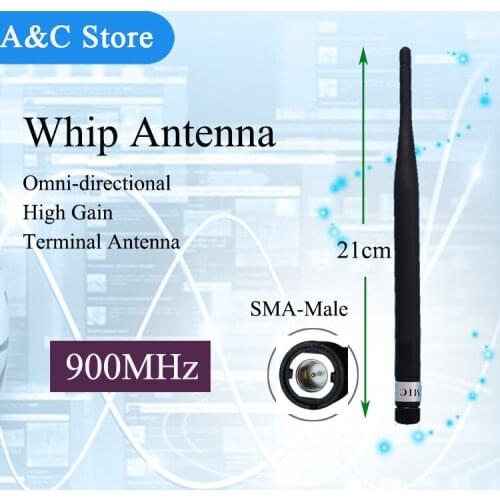 868MHz whip antenna SMA Male connector 900MHz PCB bulliet 915MHz for Signal Repeater boosterAlarm lora antenna