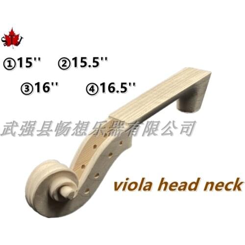 2pcs Top quality hand carved maple white viola neck 16",great technics
