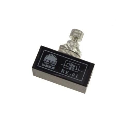 1 x RE-01 1/8" BSPT Pneumatic Air Flow Speed Control Valve Throttle Valve