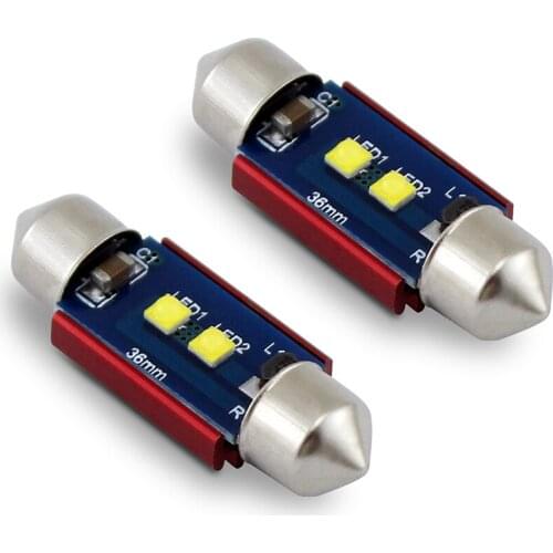 10 PCS Festoon 36mm C5W C10W Car Reading Dome Light LED Car Bulb 31mm 39mm 41mm 6000k White 12v