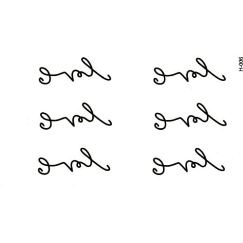 10 pcs love Temporary Tattoos Sticker Flash Fake Tattoo Stickers Liberty Design Waterproof Women Sexy