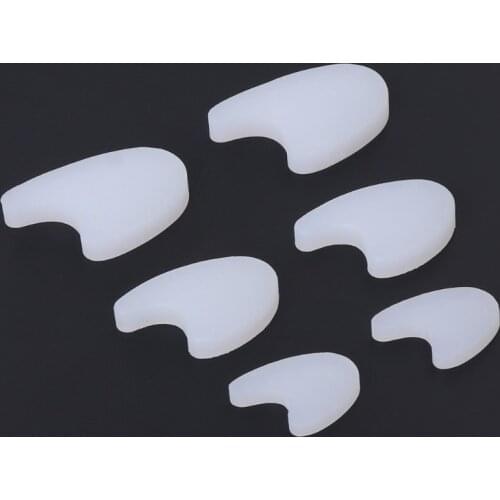 2021 New 2x Silicone Gel Toe Wedge Separators Polymer Pad Foot Protector Spacers Cushion