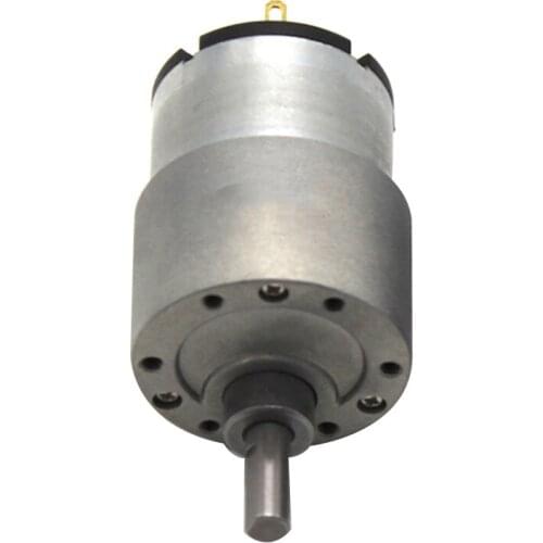 37 Gear DC 12V Motor Micro Mute Motor Reduction Ratio DIY Parts High Torque Metal Carbon Brush Motor for DIY Robot Model