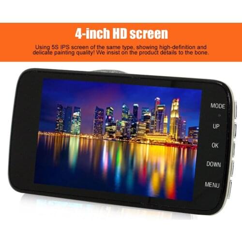 4.0in IPS Screen Car DVR FHD 1080P with Rear View Camera Drive Recorder Duals Lens Dashcam NJ88